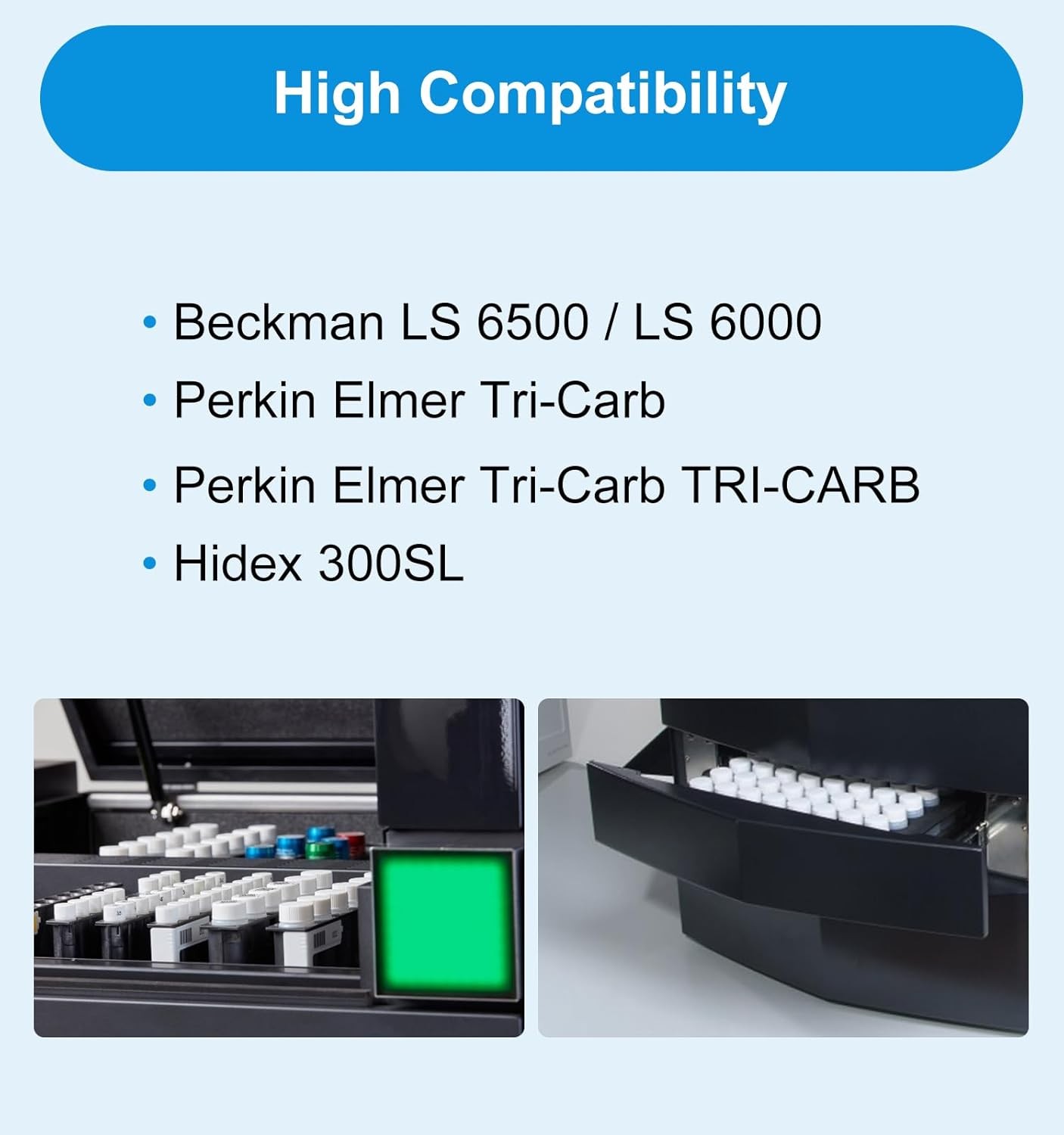 100/200/300/400/500/1000/2000/3000x 20mL Scintillation Vials Aluminum Foil Liner