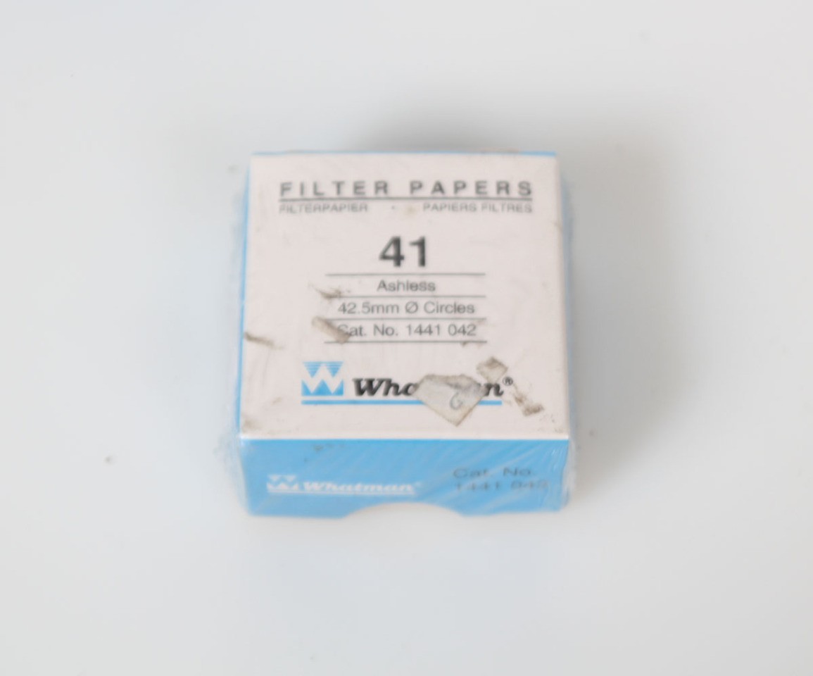 Whatman Grade 41 Qualitative Filter Paper Circles 42.5 mm, 1441-042 – New 100 Pk