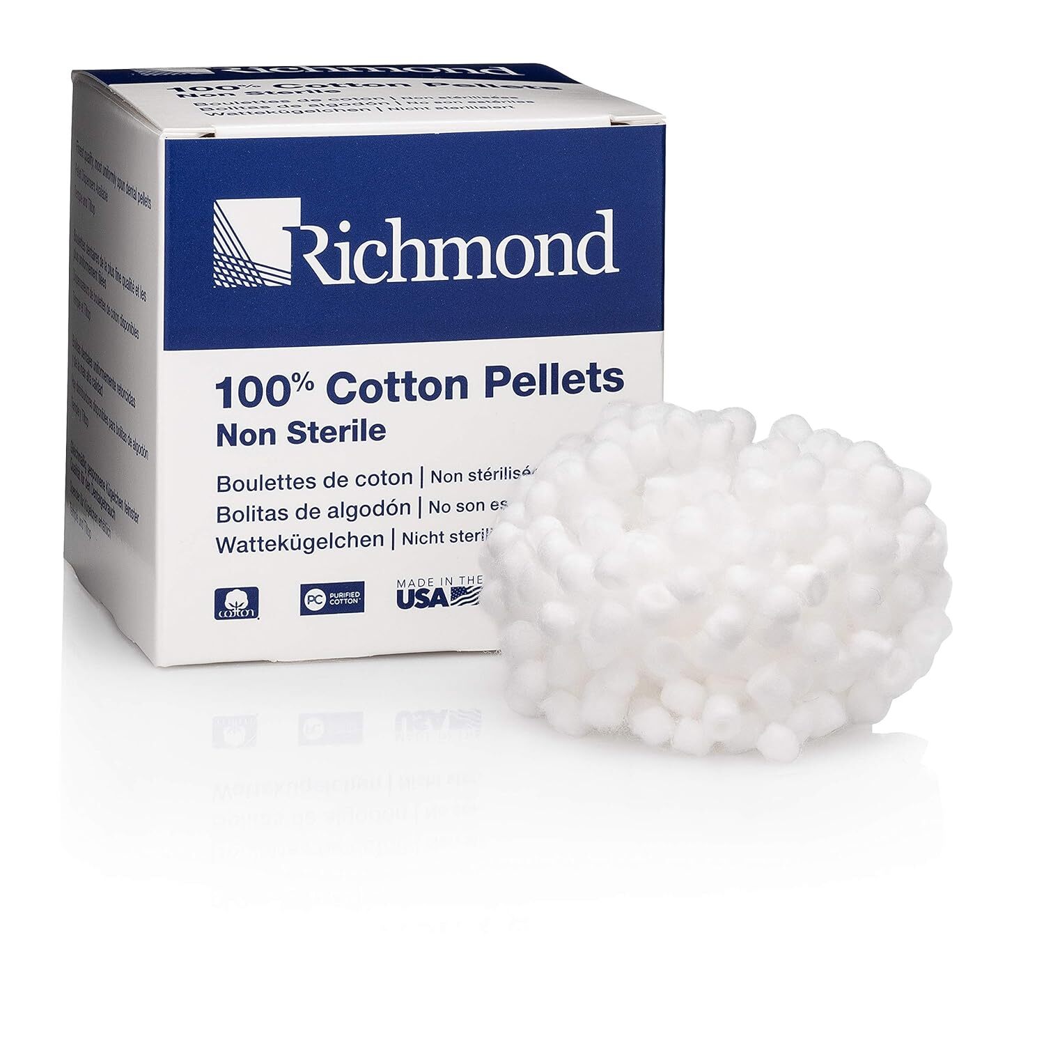 Richmond Dental 100108 Richmond Cotton Pellets Size #3 2500/Bx