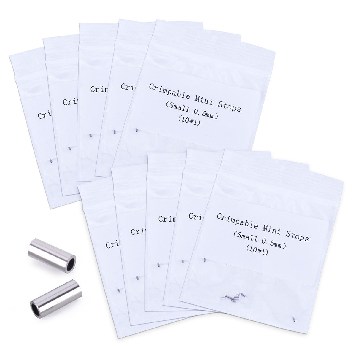 10Pc/Pack Dental Ortho Lingual Button Bondable Crimpable Hook Tube Small / Large
