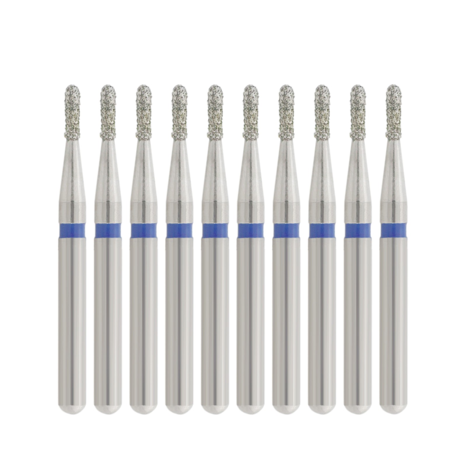 Dental 330 Diamond Bur Long Pear FG 830L/008M Standard Grit Burs High Speed Burr