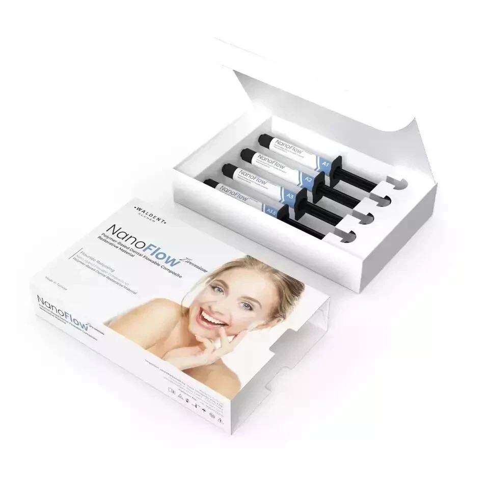 Waldent NanoFlow Zirconium Flowable Composite Kit Pack of 4 Tube (Free Ship)