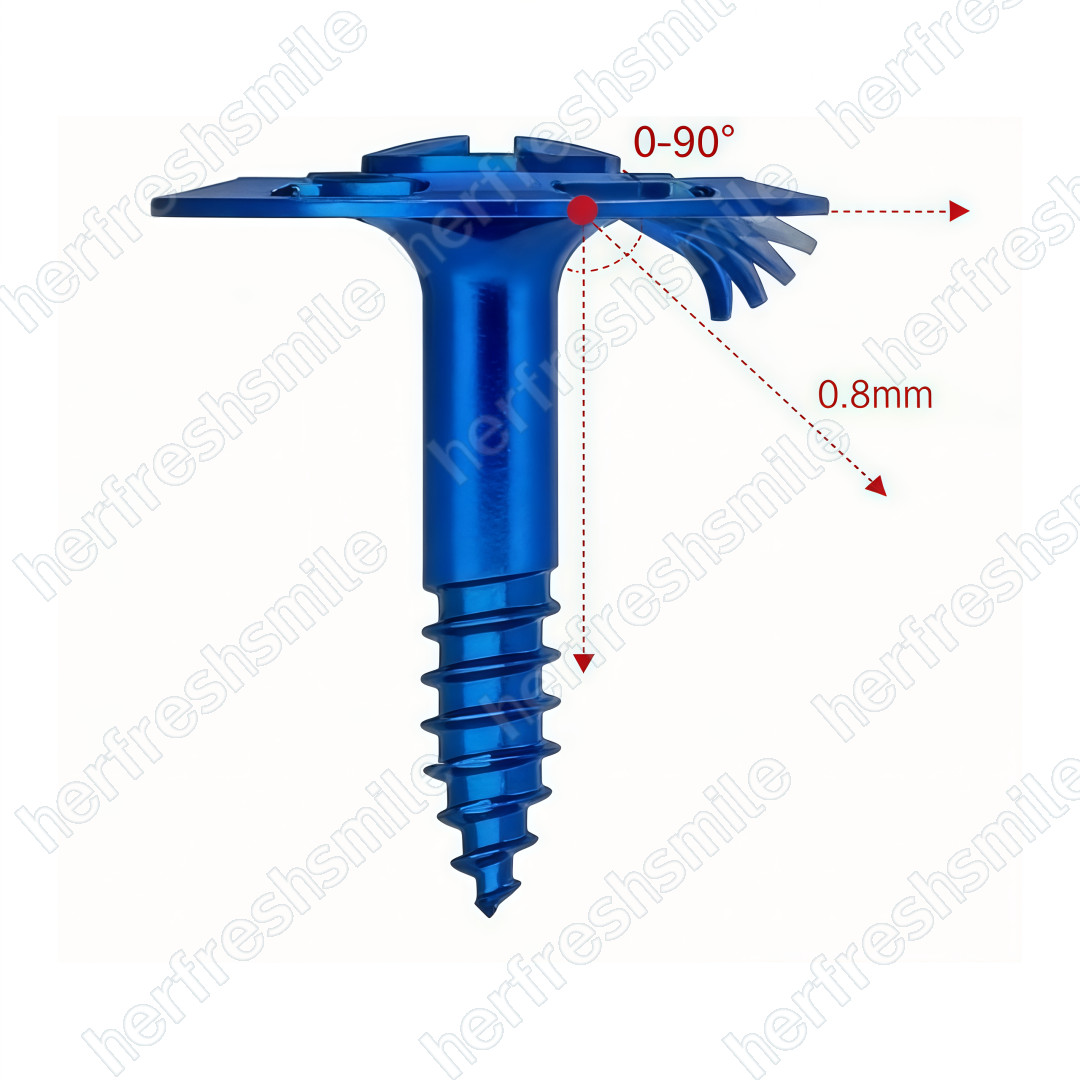 3Pcs Dental Thread Wide Head Tenting Screw Support Space Guide Screw Mandrel USA