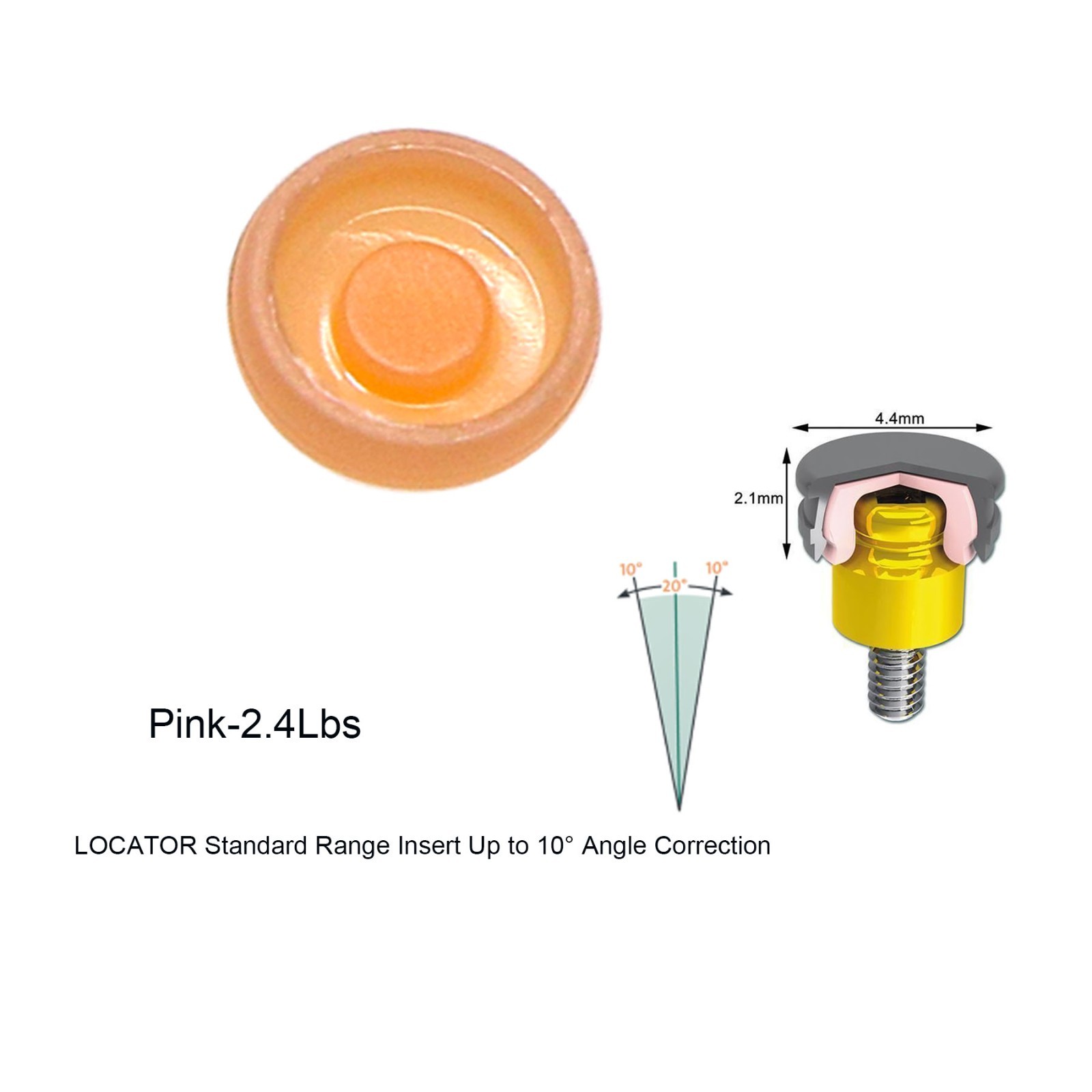 US Dental Locator attachment system Abutments fits Snucone Mini/Regular Implants