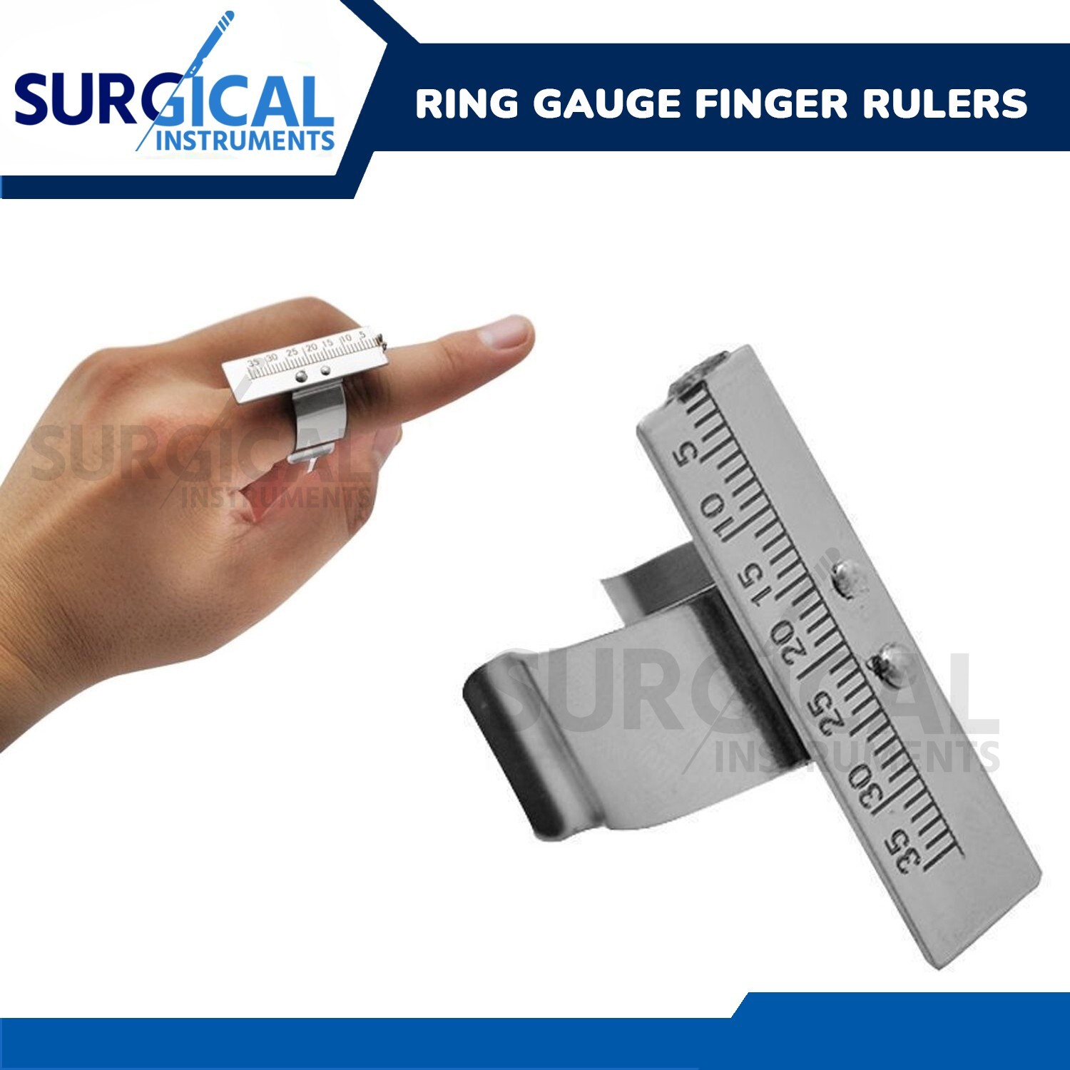 Endodontic Ring Gauge Finger Rulers Span Measure Scale Dental German Grade