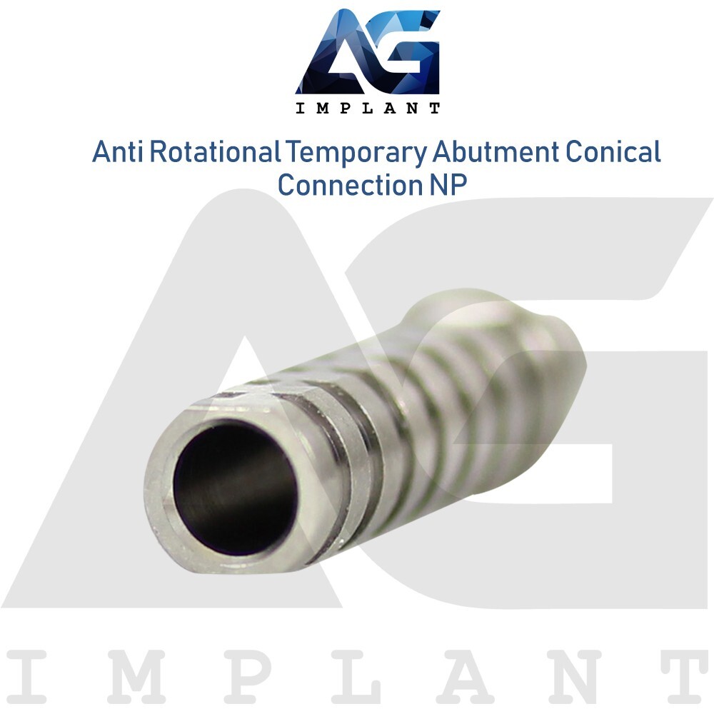 10 Titanium Temporary Prosthetic With Hex NP Conical Connection With Screw
