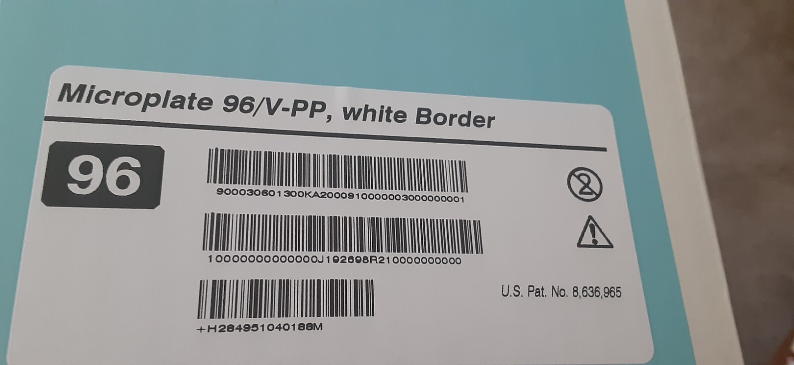 Eppendorf Microplate 96/V-PPWhite border(80plates/5 sealed sleeves/16) 951040188