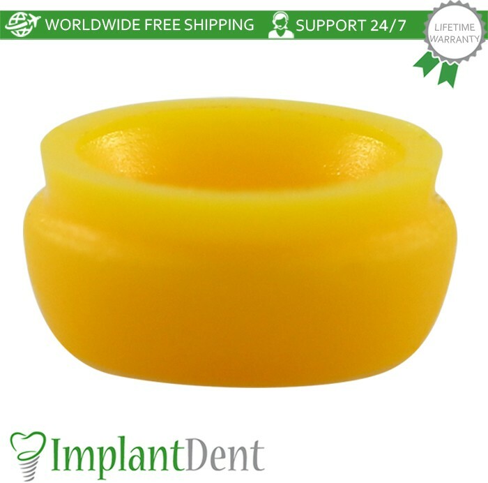 10x Extra Soft Silicone Cap Insert For Loc Low Attachment Dental Prosthetics