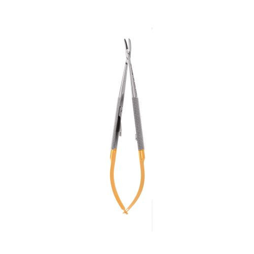 HU-FRIEDY Curved Castroviejo Perma Sharp™ Needle Holder, 14 cm (5.5″)