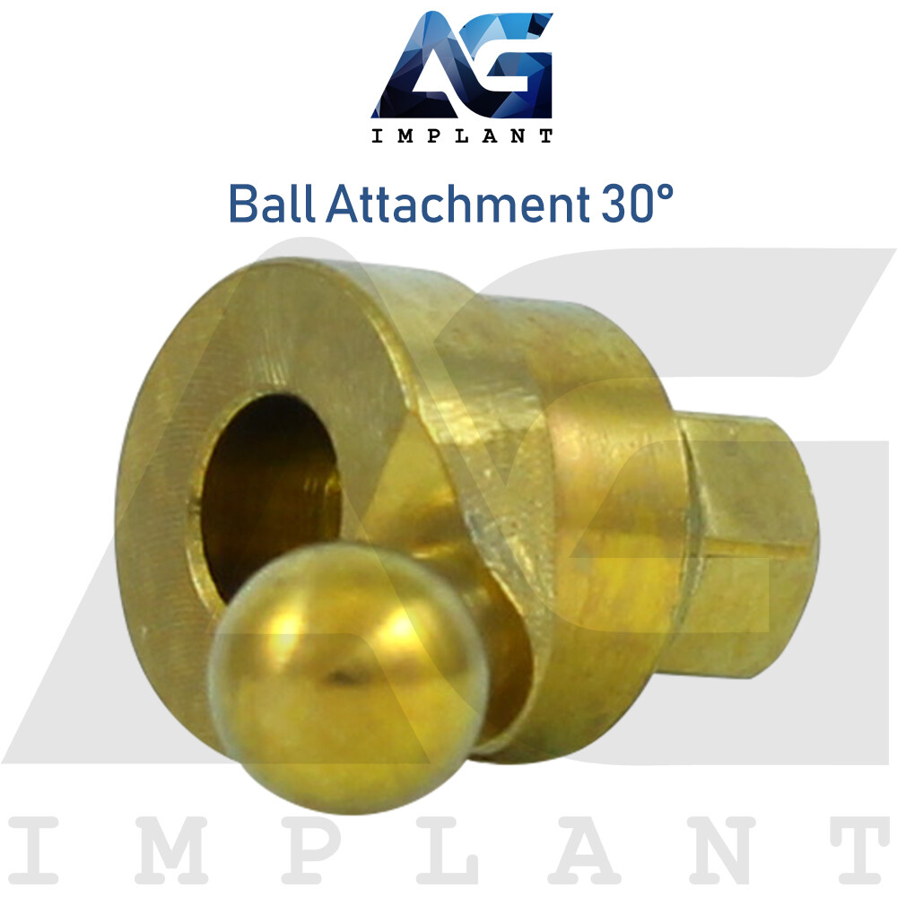 Angled 30° Ball Attachment Prosthetic System Internal Hex 2.42mm