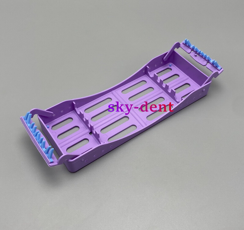 Plastic Dental Autoclave Sterilization Cassette Rack Box Tray For 5 Instruments