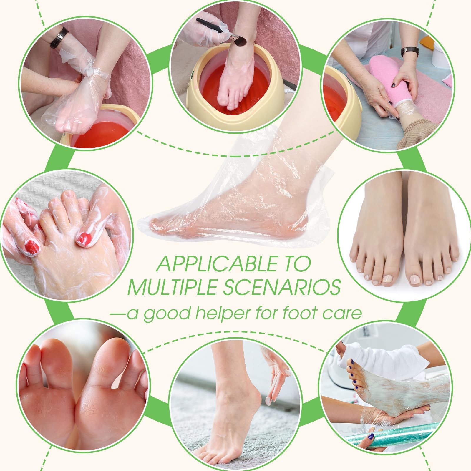 Dansib 1500 Pcs Disposable Plastic Foot Covers for Feet One Size Fits Most