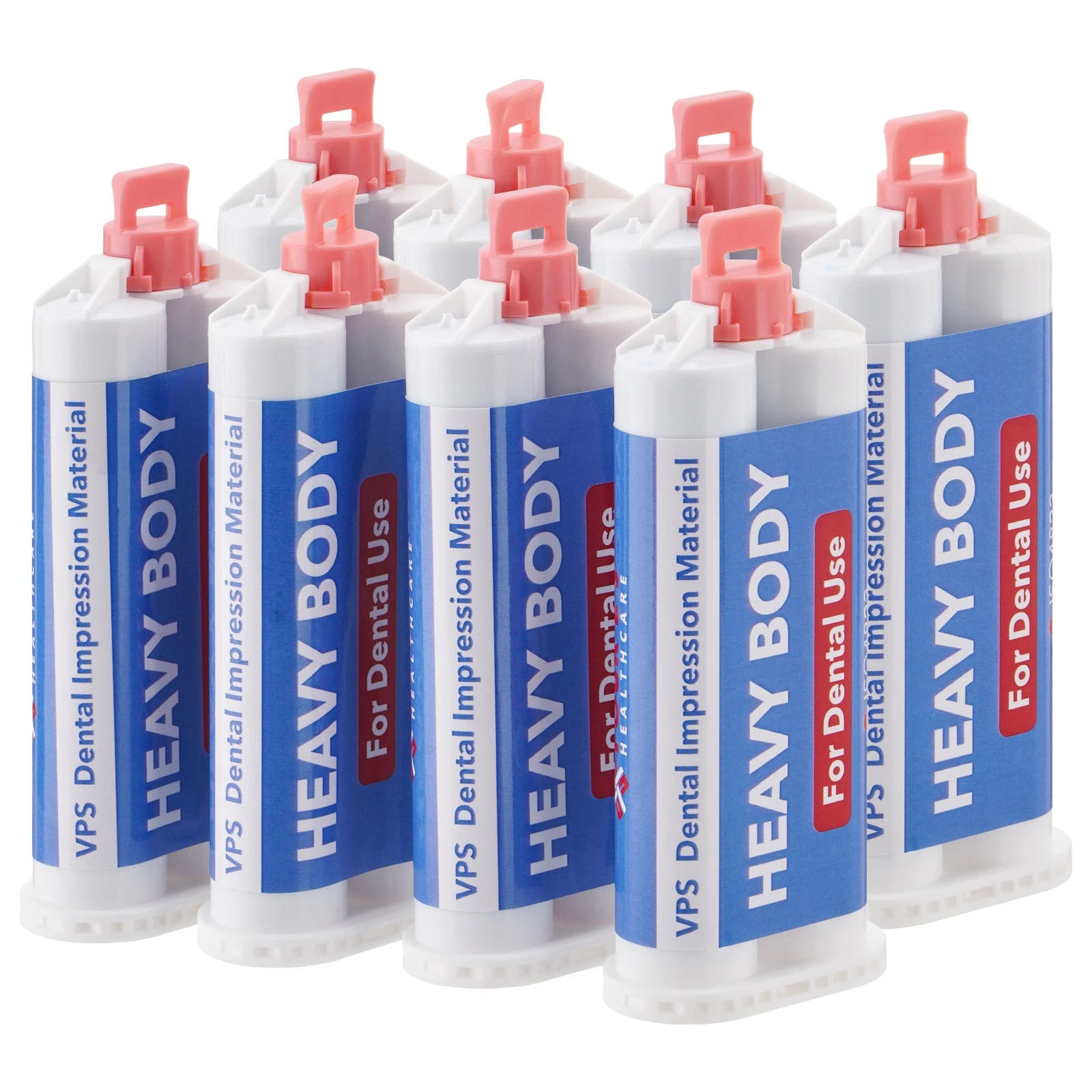 8PCS Dental Impression Material Bite Registration Material Unflavored Cartridges