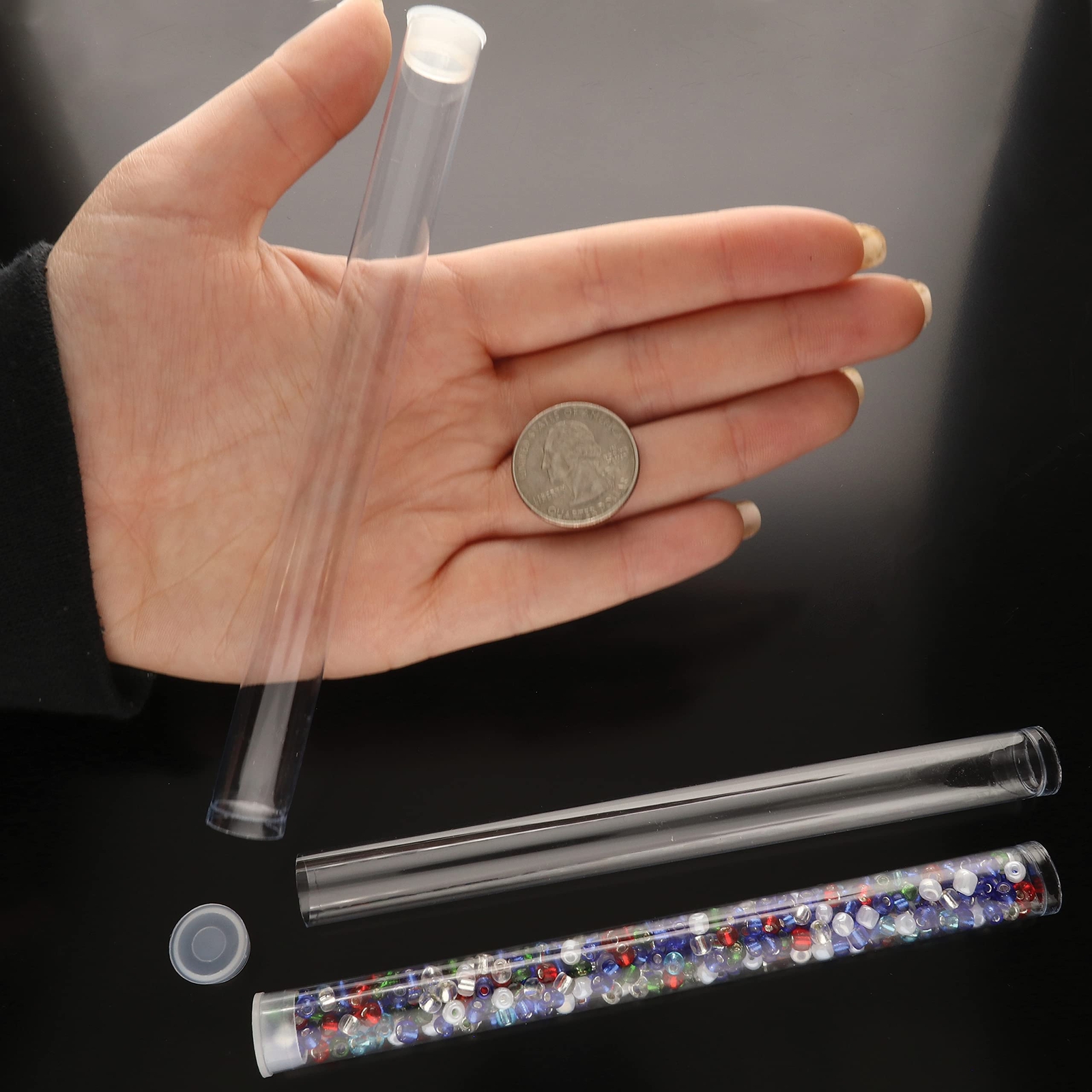 The Beadsmith Clear Plastic Tubes – 6-Inch-Long Round Tubes 9/16 Inches in di…