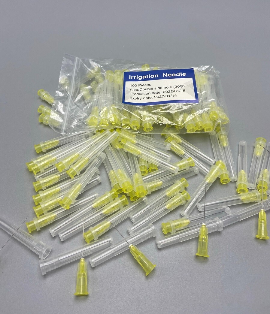 Dental Disposable Endo Irrigation Needle 25G/27G/30G 2-Side Hole Syringe Tips