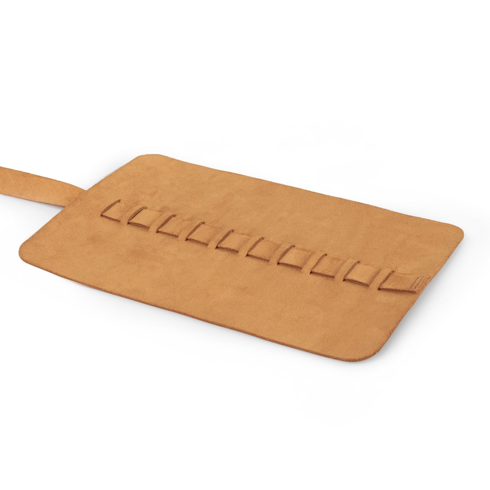 Londo Genuine Leather Retro Pen And Pencil Case – Metal Snap Fastener Pencil