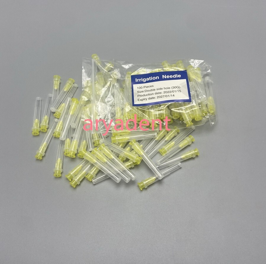 Dental Endo Irrigation Needle Disposable Syringe Tip 25/27/30GA Double Side Vent