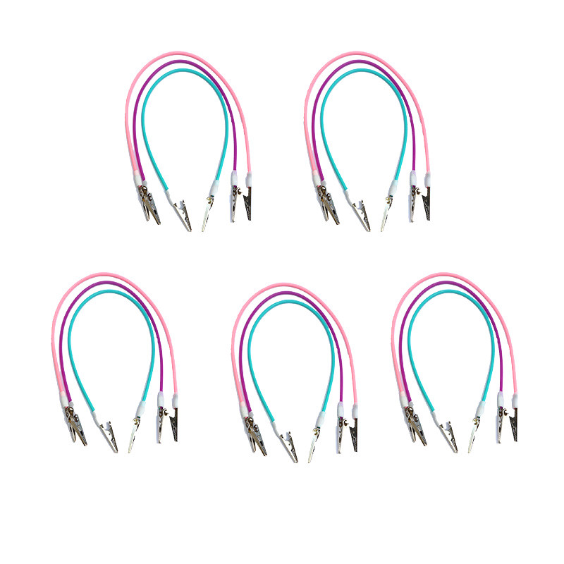 50Pcs Dental Instrument Silicone Bib Clips Cord Napkin Holders Random Color