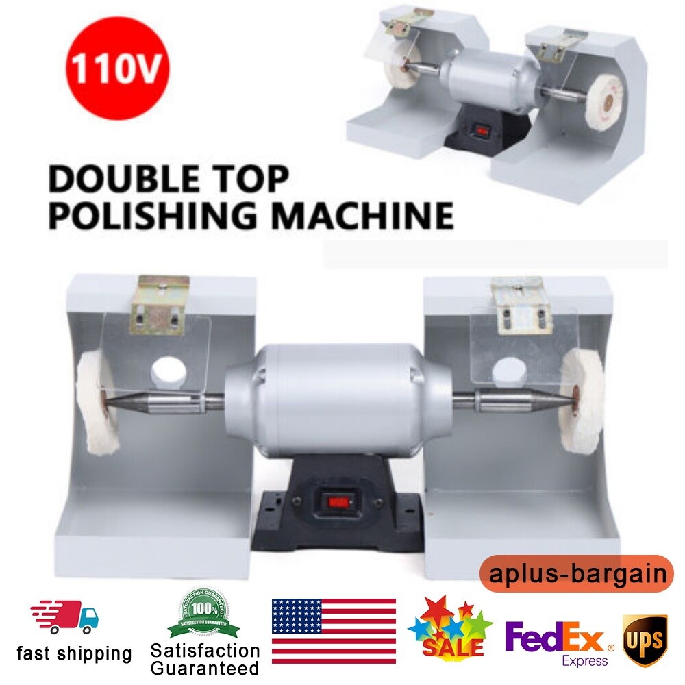 550W Dental Lab Jewelry Polishing Machine Buffer Grinder Bench Lathe Polisher