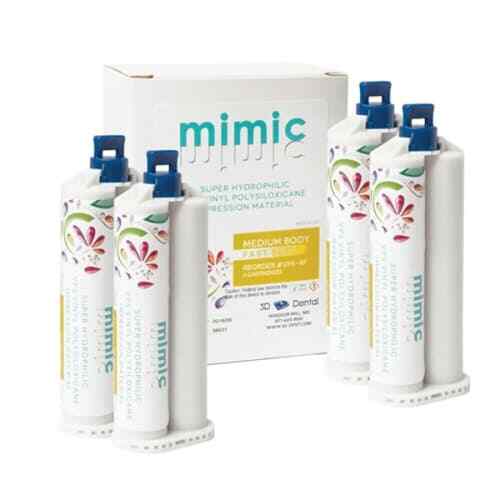 Mimic Light Body Fast Set VPS Impression Material 4- 50 mL Cartridges