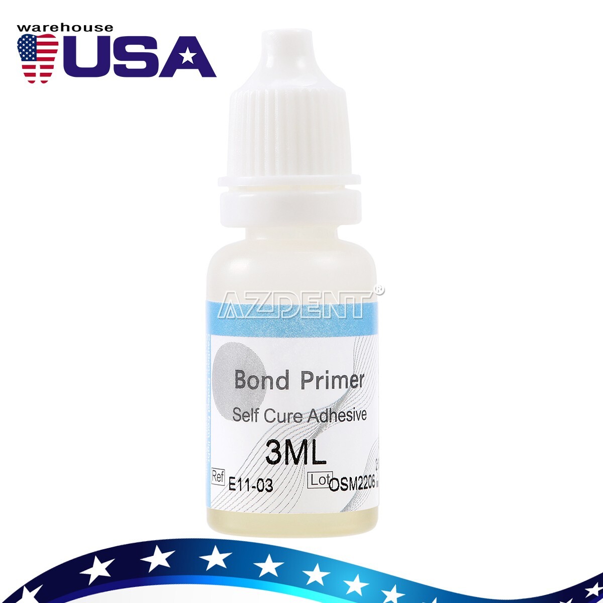 1 X Dental Etch Visible light curing Dentin Enamel Resin Bonding Adhesive