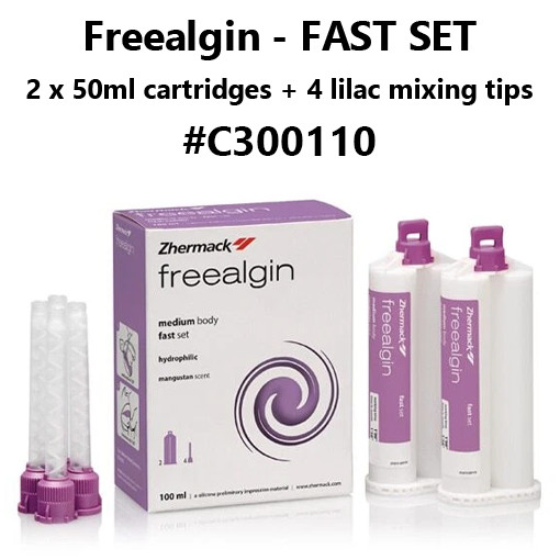 ALGINATE Freealgin A-Silicone Alginate Alternative 2/Pkg #C300110 Exp. 01-2027