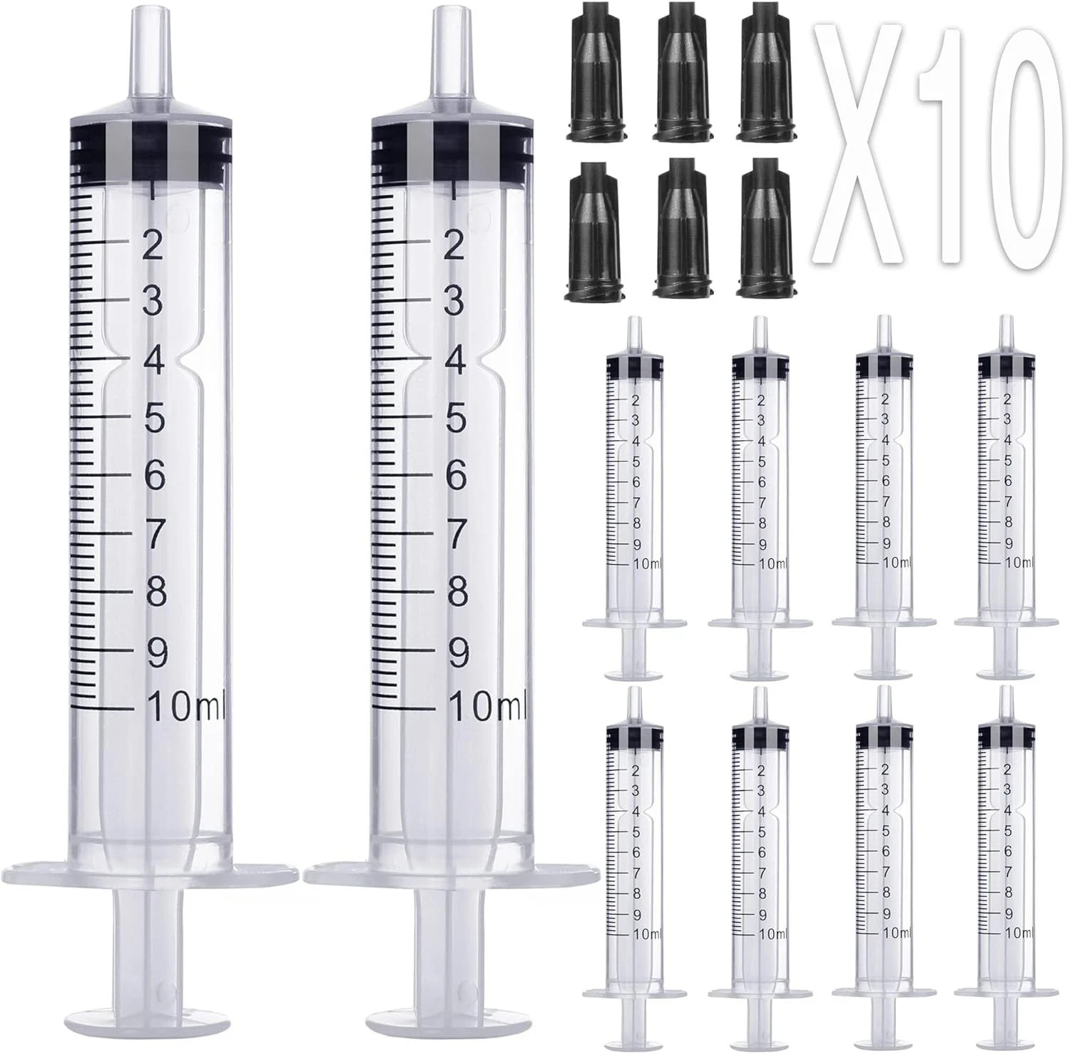 10ml Syringe Without Needle – 10 ml Small Plastic Syringes Sterile…