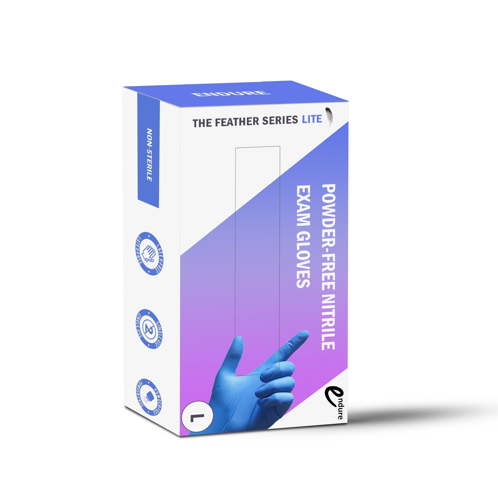 Endure Industries Feather Lite Series Nitrile Exam Glove