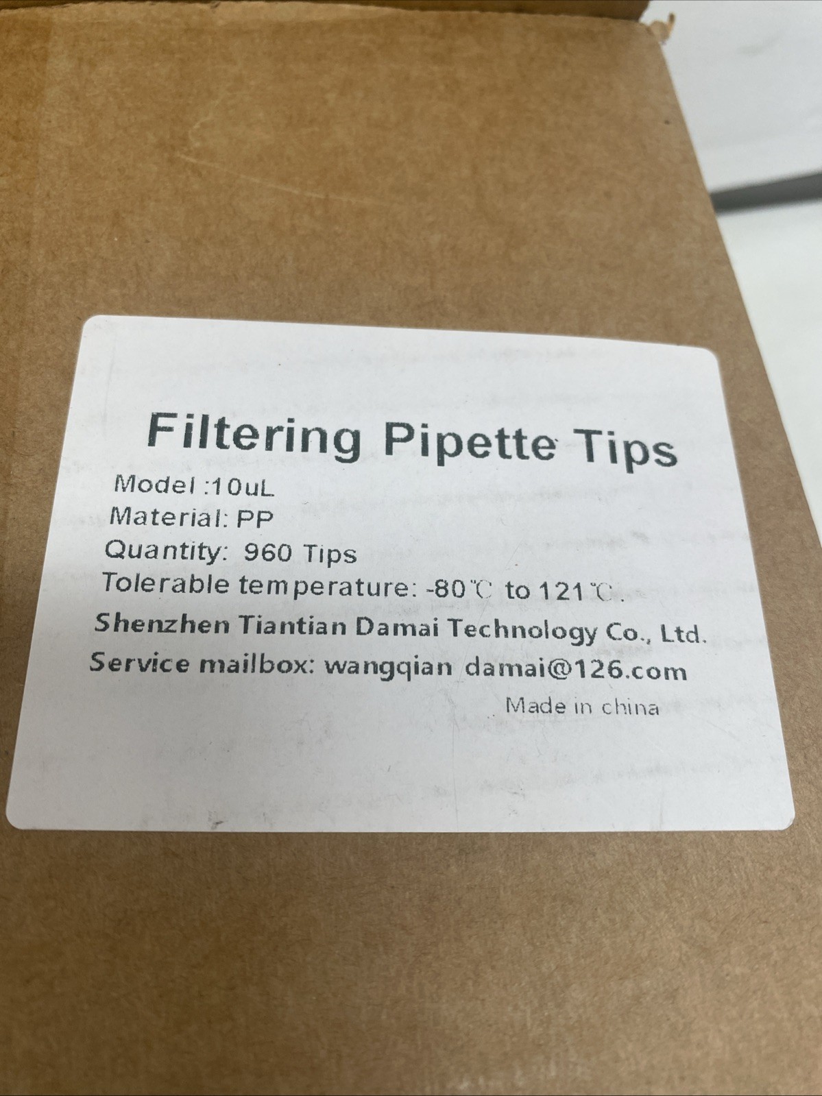 Universal Filtering Pipette Tips FT-10ul-RS / 960 Filter Tips / NEW SEALED