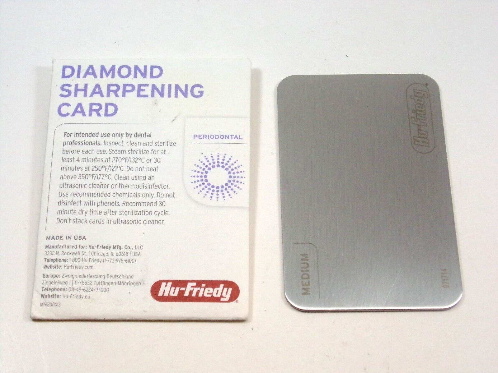 Dental Diamond Sharping Card Medium Grit DSCMED HU FRIEDY