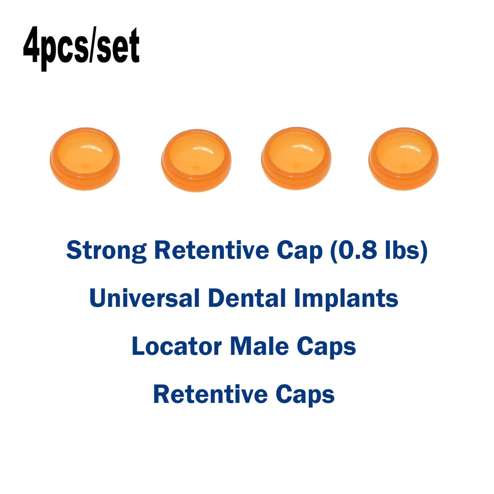 Dental Attachment Abutment & Overdenture Male Caps KITS Tool for Hiossen Ø3.2M