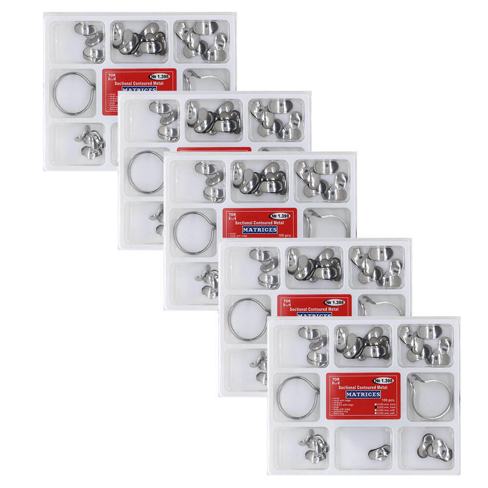 Dental TOR VM Orthodontic Matrices, 35μm Hard, 2-Ring, Sectional