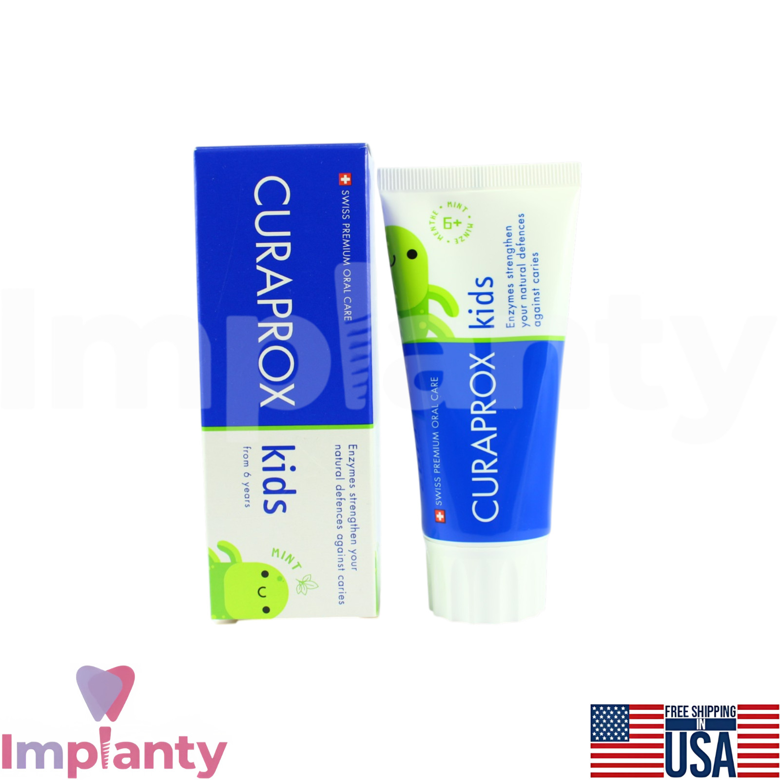 Curaprox Kids Dental FIuoride Toothpaste 60ml Ages 6+ Gentle Daily Hygiene