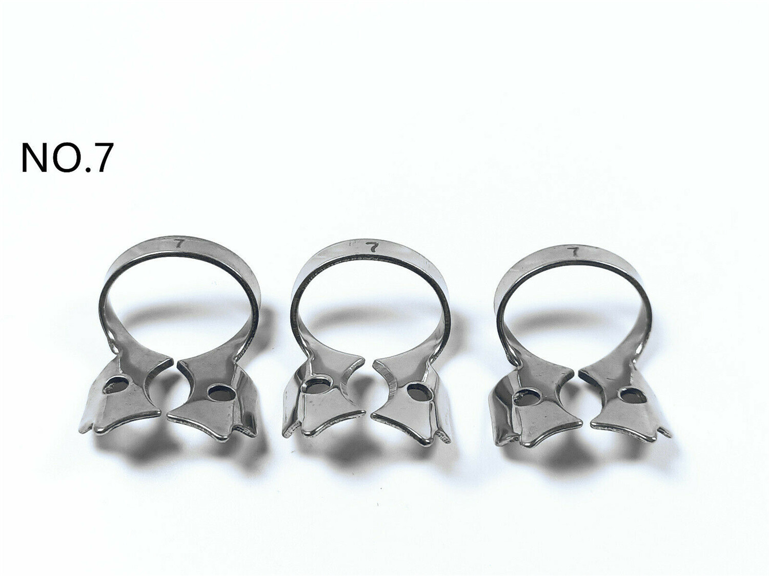 #7 Dental Rubber Dam Clamps Endodontic Dam Punch Tools Surgical Instrument