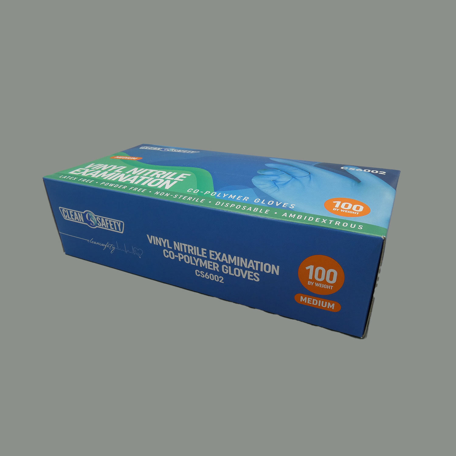 Vinyl Nitrile Co-Polymer Examination Gloves (4 MIL), 100/box