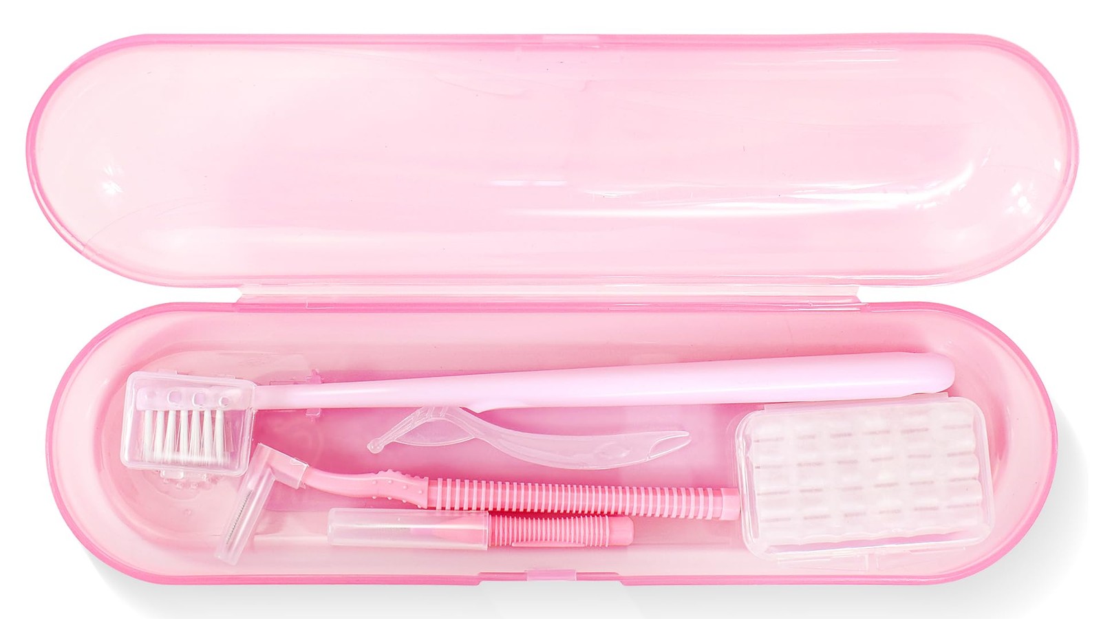 CHAOMI Orthodontic Care Travel Kit | 1 Count (Pack of 1), Pink Brace