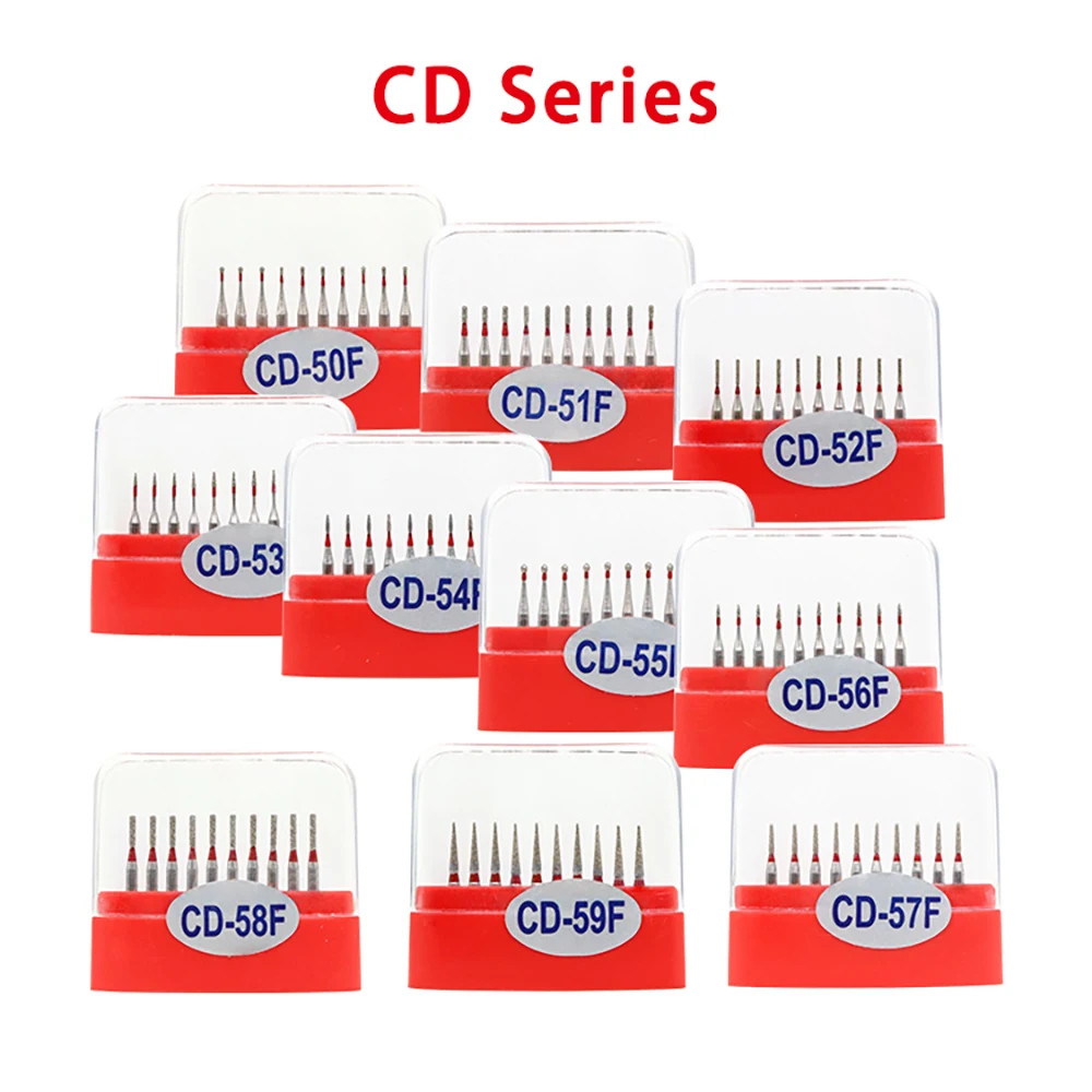 100pc Dental Diamond Burs children’s special burs CD Series Diamond Drills 1.6mm