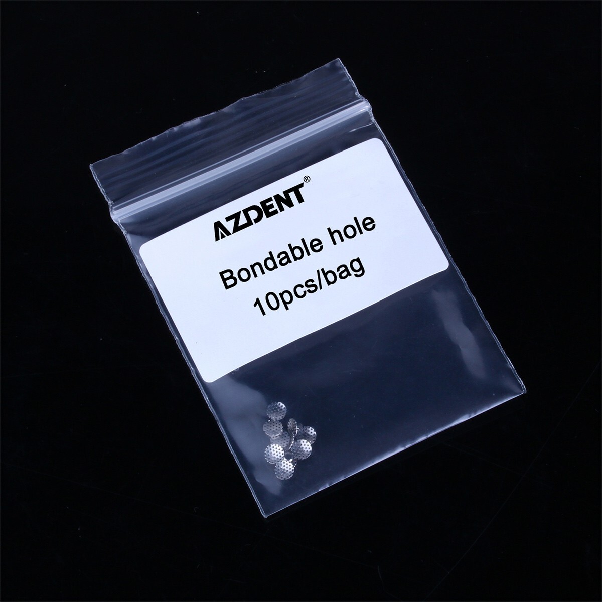 AZDENT Dental Orthodontic Lingual Buttons Bondable TOMY Round Mesh 10pcs/pack
