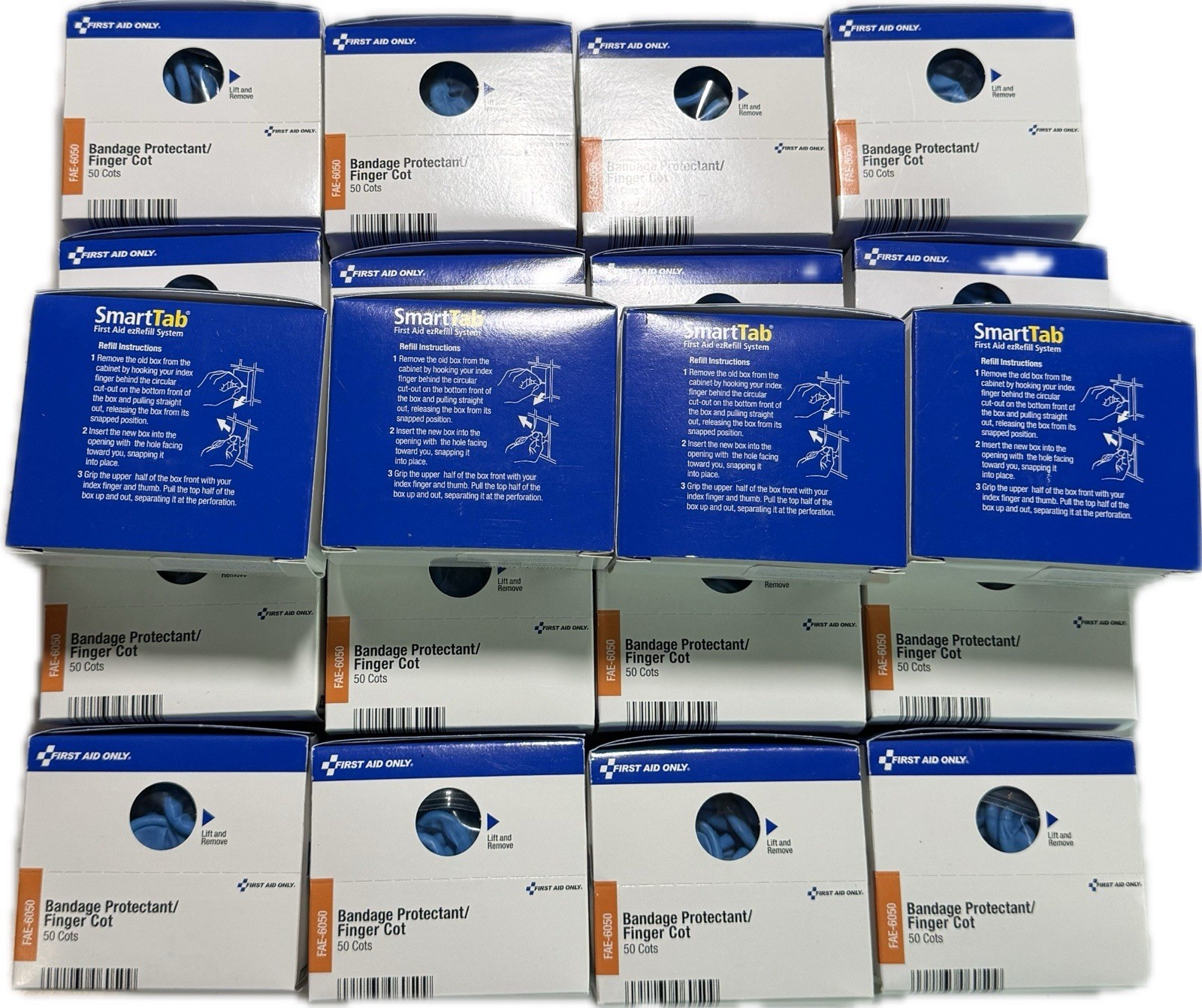 1000 Pcs First Aid Only 6050 Nitrile Finger Cot Sz Medium
