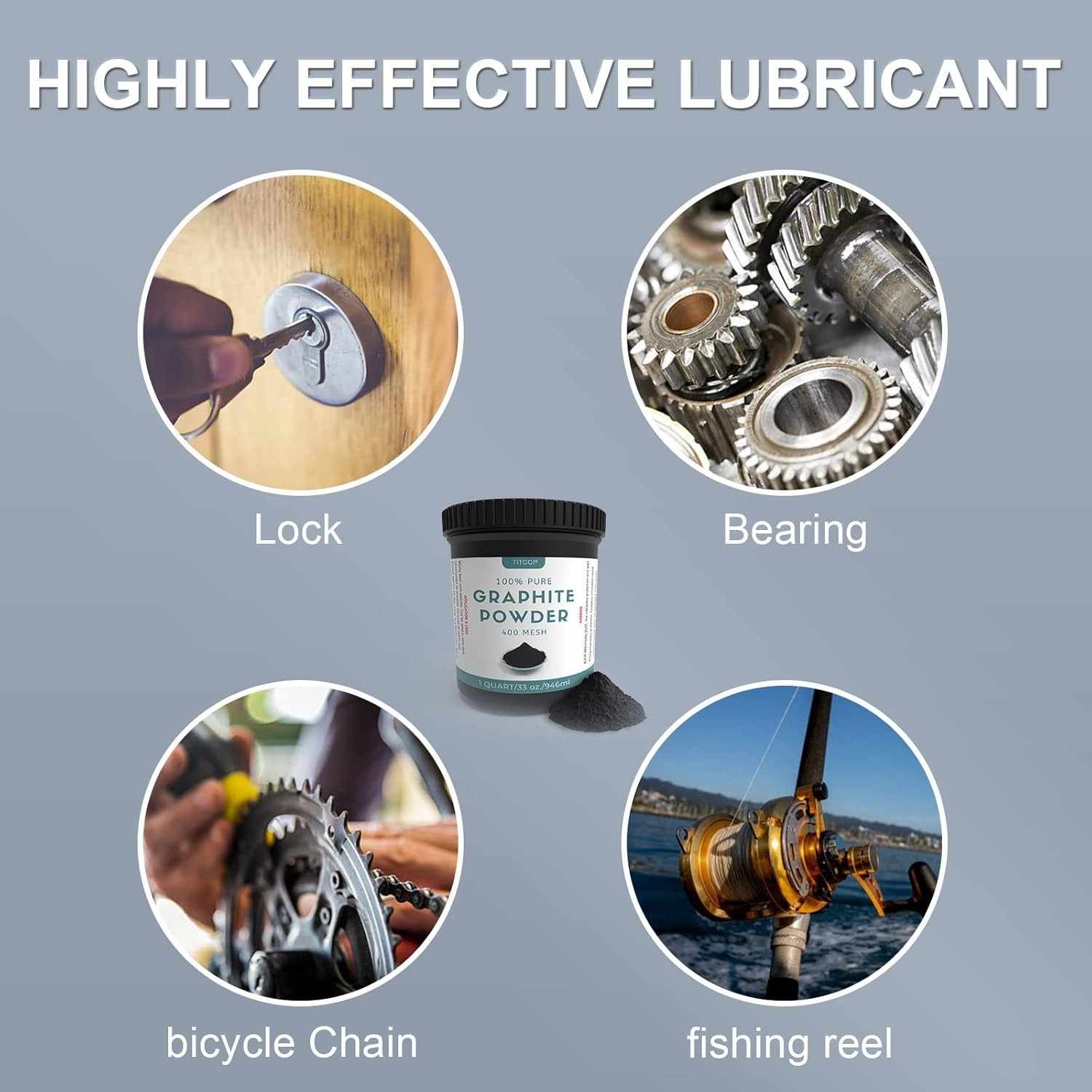 1 Quart Ultra-Fine Pure Graphite Powder – Versatile Lubricant & Artistic Medium