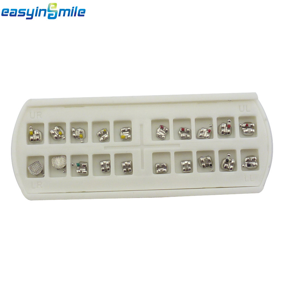20 Pack Orthodontic Dental Brackets MINI Metal Braces MBT/ROTH 022 3/345 Hooks