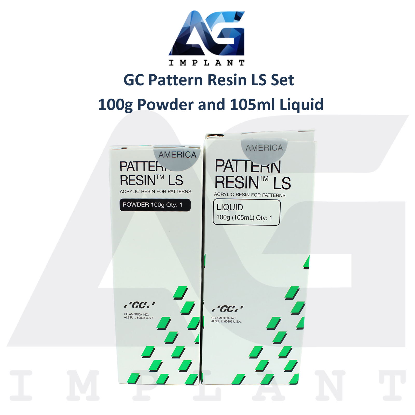 Dental Pattern Resln LS Set 100g Powder & 105ml Liquid Create Precise Models