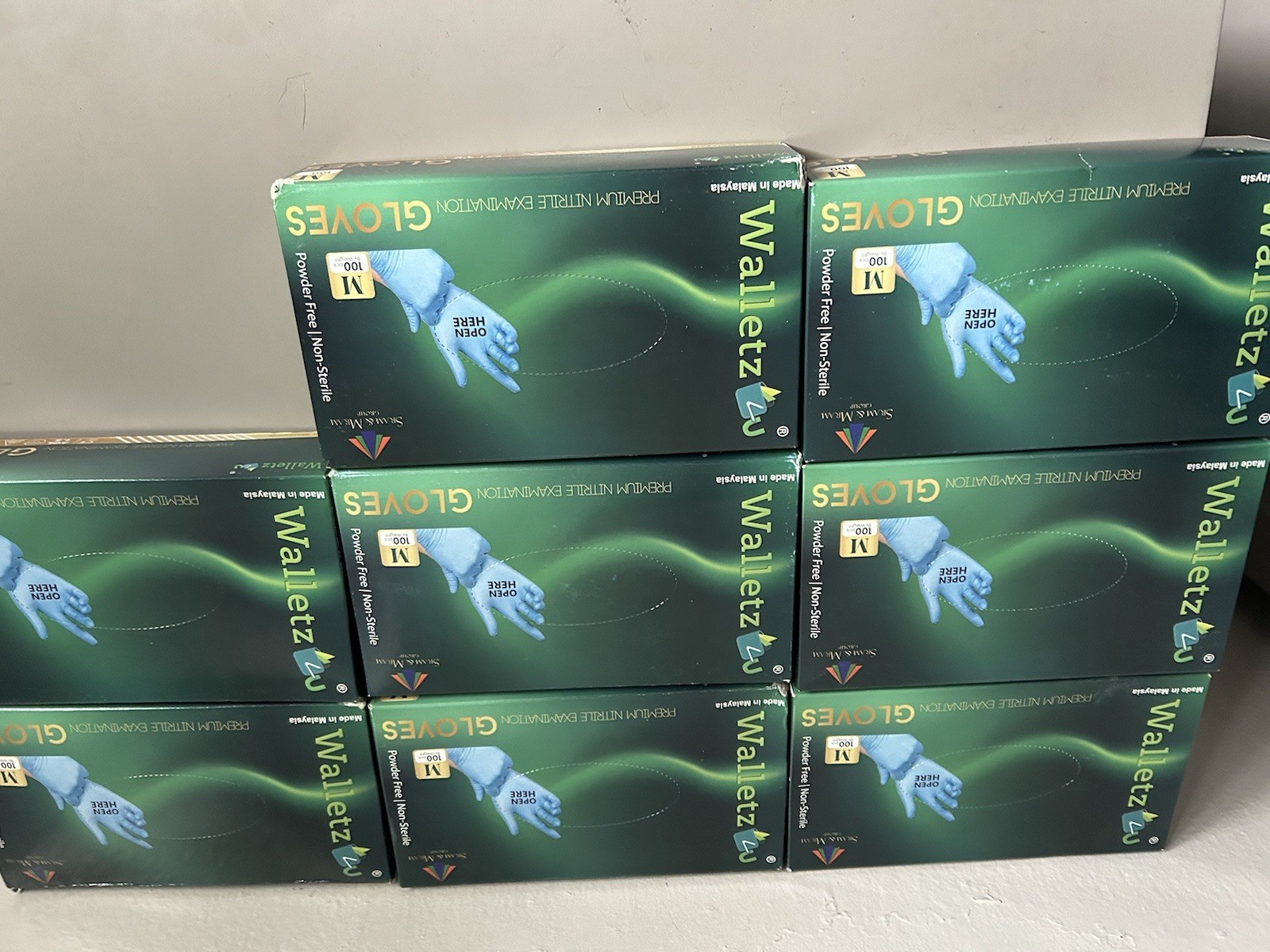 Walletz4U Emerald Prime Nitrile Gloves – 100 Pcs – Medium BUY 1 GET ONE FREE!