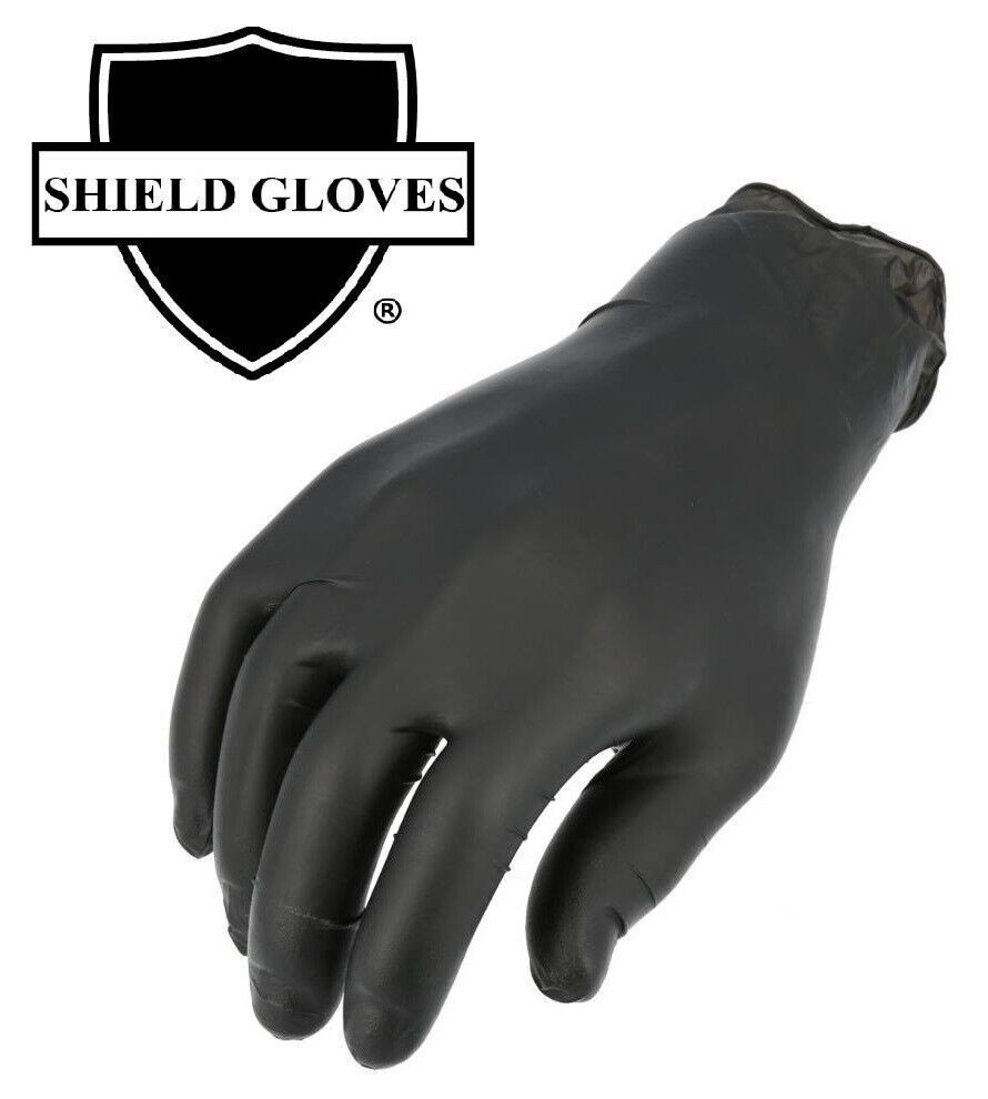 X-Small 5 MIL Textured Black Nitrile Powder-Free Gloves 36000 Pieces