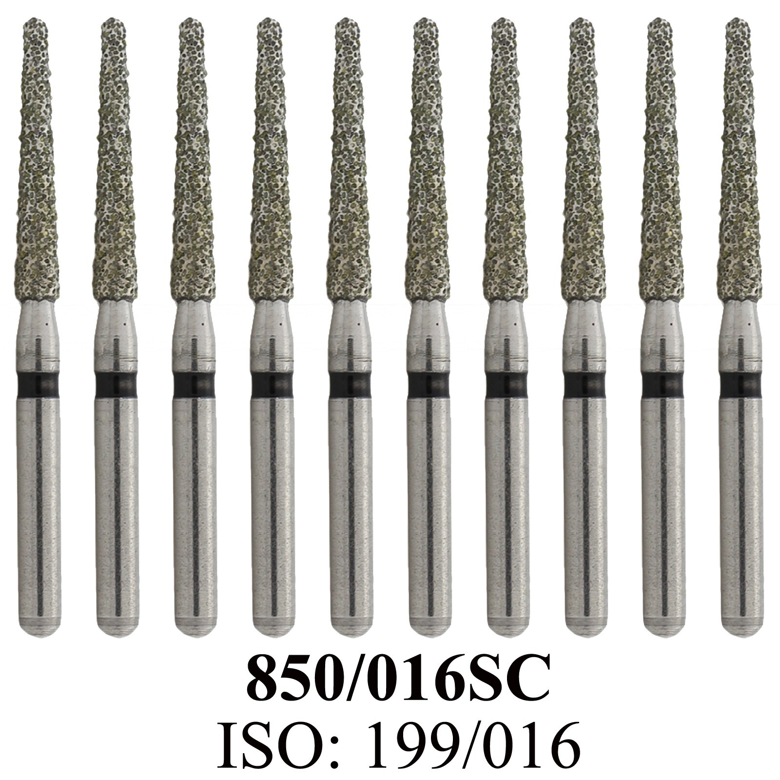 Dental Diamond Burs Super Coarse Round End Taper 850/016SC FG Bur High Speed