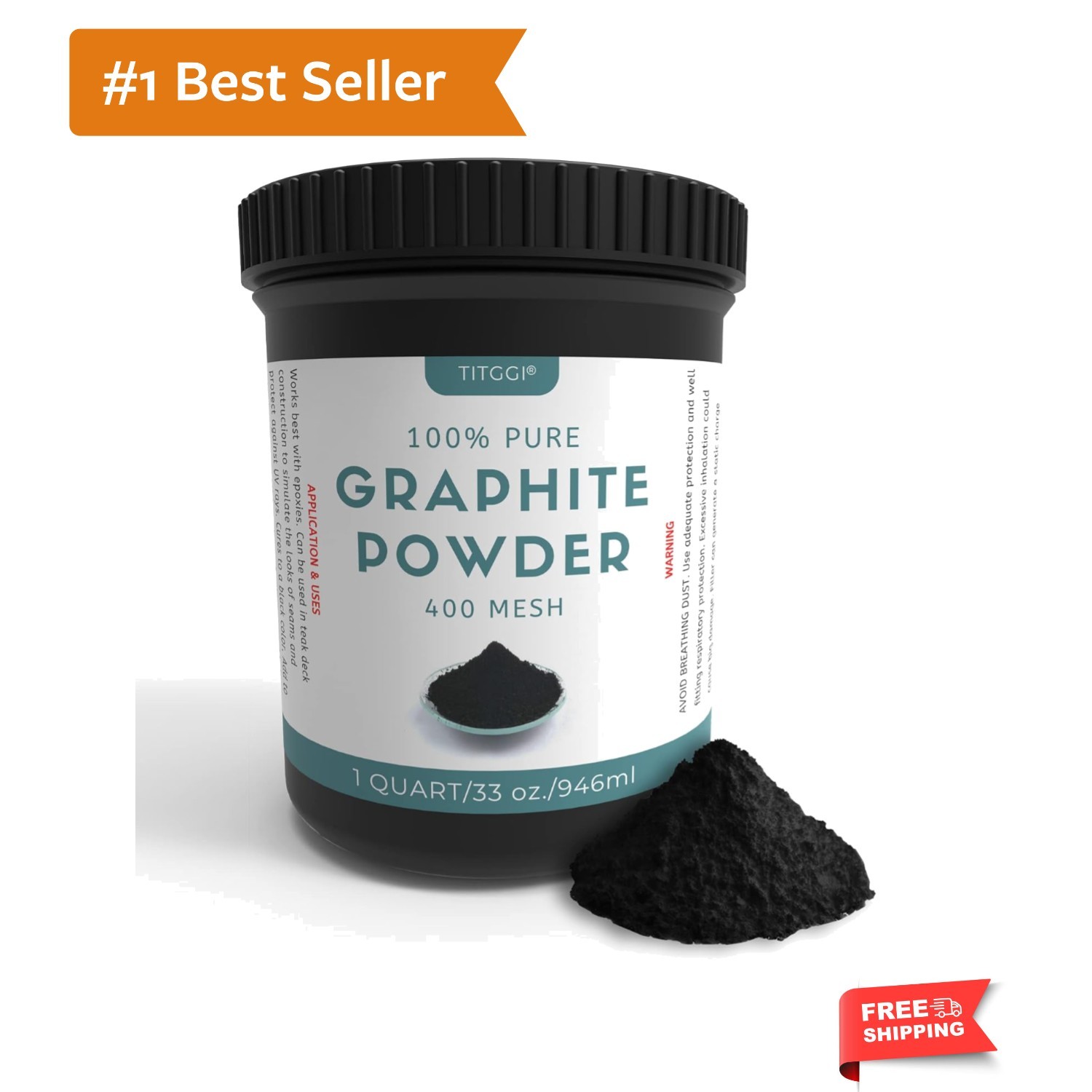 1 Quart Ultra-Fine Pure Graphite Powder – Versatile Lubricant & Artistic Medium
