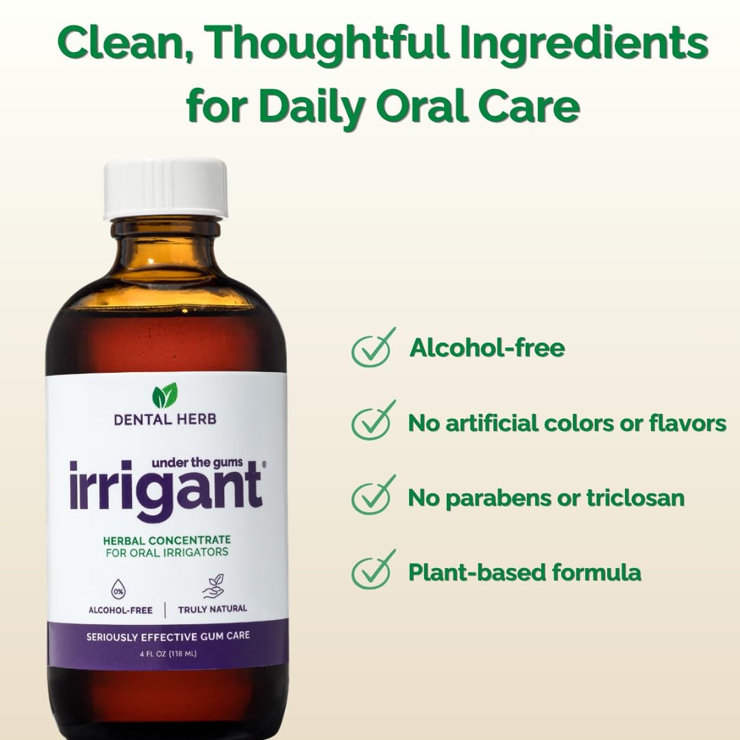 Under The Gums Irrigant Solution – Herbal Solution for Oral Irrigators – Alco…