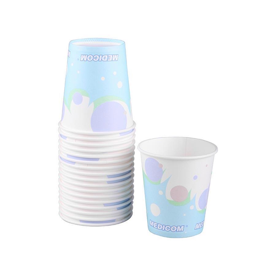 Medicom 115-CH Bubbles Poly Coated Paper Drinking Cups 5 Oz 1000/Pk