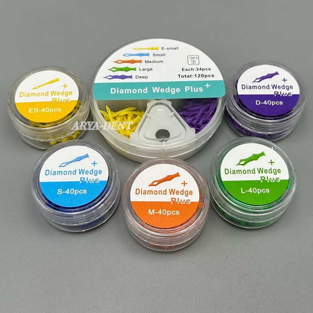 Dental Diamond Wedges Plus Tooth Gap Matrix Diastema Adaptive Interdental Wedges