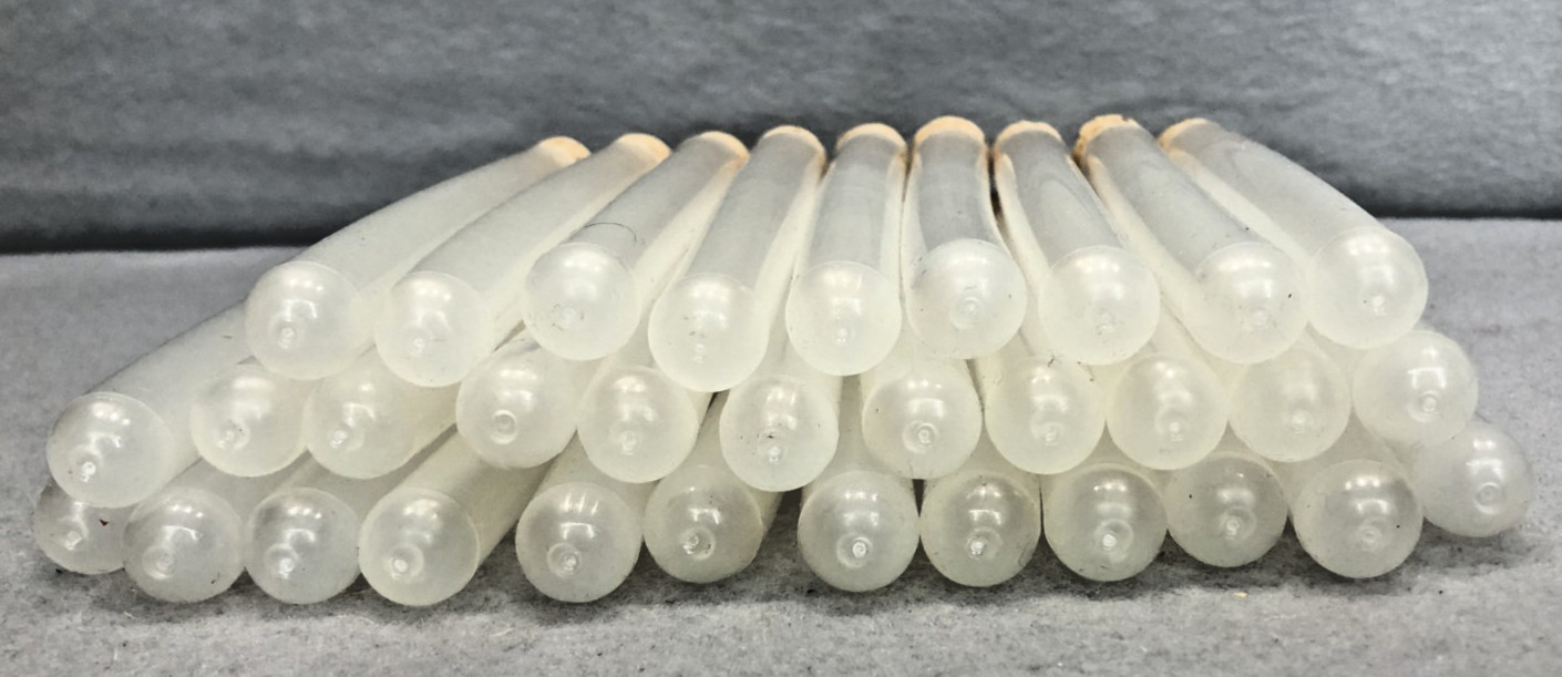 20pcs Semi-Clear Plastic Test Tubes with Cork Stoppers -Crafts -Storage -Party